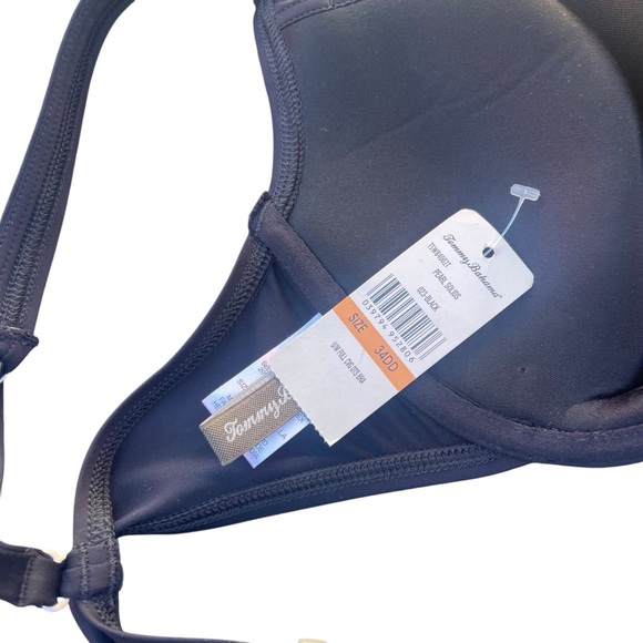 NWT TOMMY BAHAMA Swim Top Size 34DD Black - Picture 5 of 5